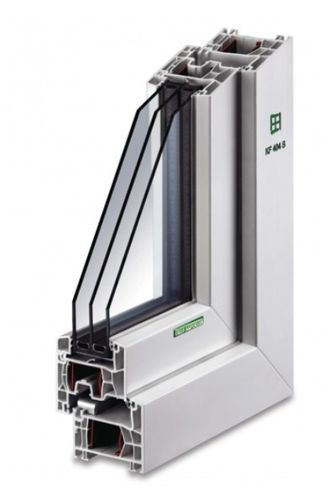 Janela em PVC - KF 404 S - Kneer GmbH Fenster und Türen  - de abrir / com vidro triplo