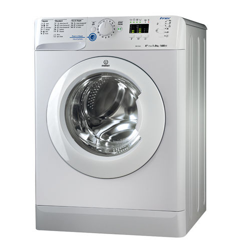 Lavadora de roupas com abertura frontal - XWA 81682X W - Indesit - da linha residencial / Rótulo energético da UE