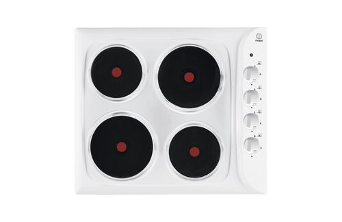Cooktop elétrico - PIM 604 WH - Indesit - 4 bocas / de embutir / com botões