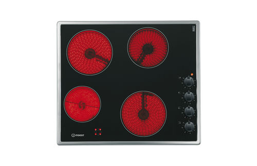 Cooktop vitrocerâmico radiante - VRM 640 M IX - Indesit - vitrocerâmico / 4 bocas / de embutir