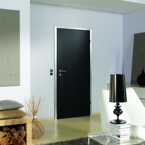 Porta interna - MIXTURE - Lebo - com folheado de madeira / em alumínio / em laminado