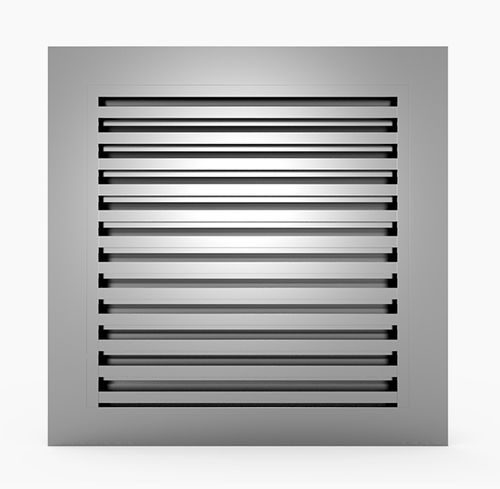 Grelha de ventilação em alumínio - 622V IP23D - MLL-HAMBURG® - em aço inoxidável / retangular / quadrada