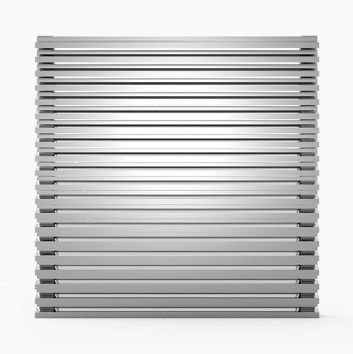 Grelha de ventilação em alumínio - 514XSFMK - MLL-HAMBURG® - retangular / quadrada / para ambiente externo