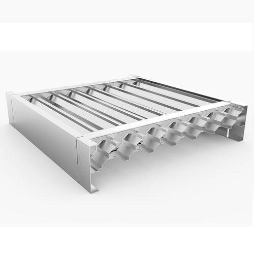 Brise em alumínio - SONAL H10 : HS-H-H10Z-EP200 - MLL-HAMBURG® - para fachada / horizontal / rígido