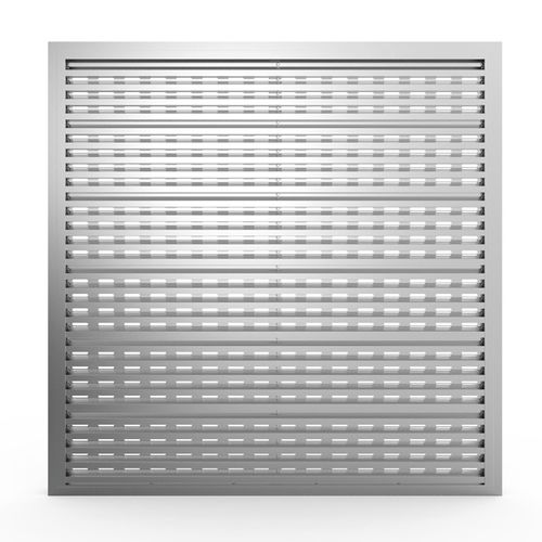 Grelha de ventilação em alumínio - 512RC2 - MLL-HAMBURG® - retangular / quadrada / para ambiente externo