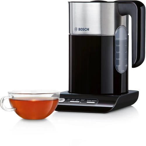 Chaleira elétrica em material plástico - TWK8633GB - BOSCH - em aço inoxidável