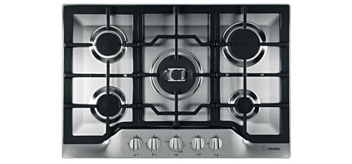 Cooktop a gás - TG 751 (IX) GH - Scholtès - 5 bocas / de embutir / com botões
