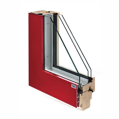 Janela em madeira - TRI-STAR K - Rauh SR Fensterbau - em alumínio / guilhotina / com vidro triplo