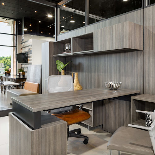 Mesa secretária de parede - APPROACH - Allsteel - de 2 lugares / contemporânea / em laminado