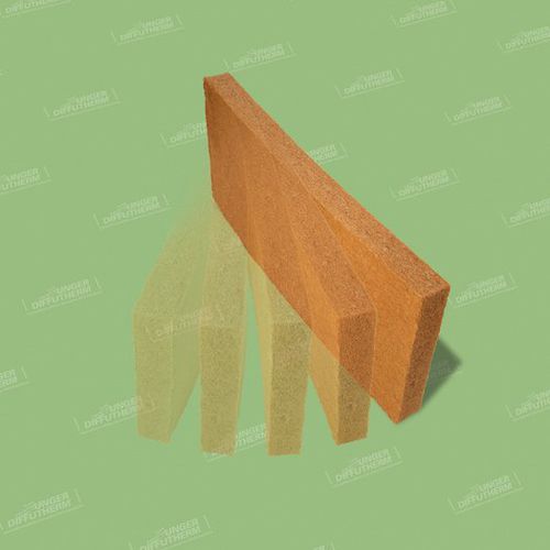 Isolamento termoacústico - UdiFLEX&reg; - UNGER-DIFFUTHERM GmbH  - de fibra de madeira / em painéis / para ambiente interno