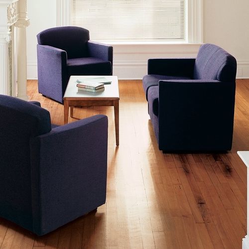 Poltrona para interlocutor contemporânea - JESSA - KI - em couro / em espuma de poliuretano / em laminado
