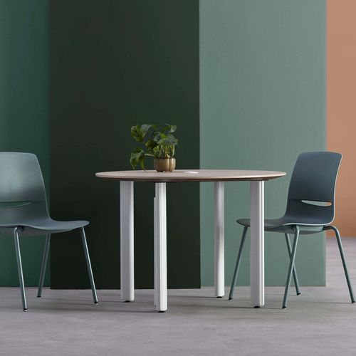Mesa contemporânea - TRIBUTAIRE&trade; - KI - em PET / com base em alumínio / retangular