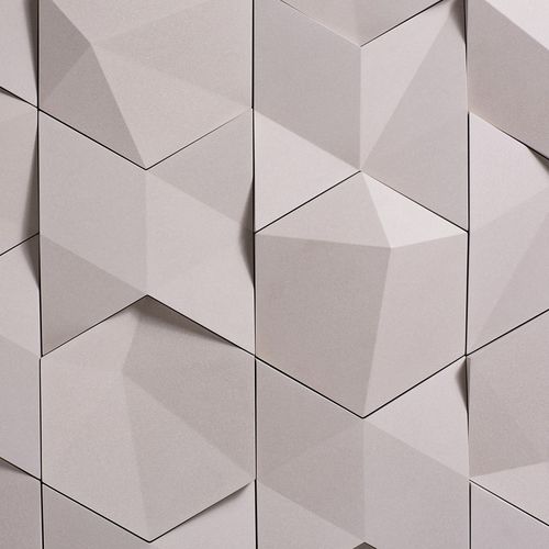 Placas de revestimento 3D - TIBA - kaza concrete - em concreto / para ambiente interno / de parede