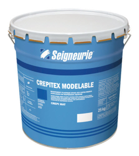 Reboco aparente - CREPITEX MODELABLE - Seigneurie - para área externa / para fachada / acrílico