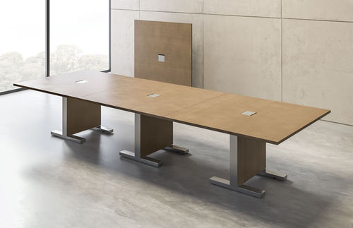 Mesa de reunião contemporânea - APPROACH - Nucraft - em madeira / retangular / modular