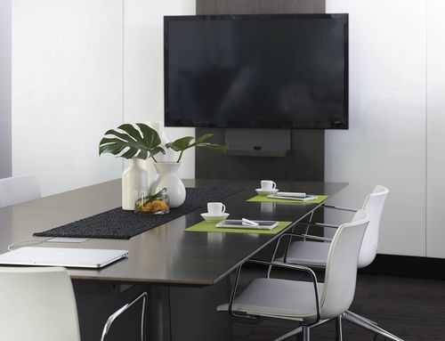Rack de TV e multimídia contemporâneo - PASSPORT - Nucraft - modular / para sala de reunião