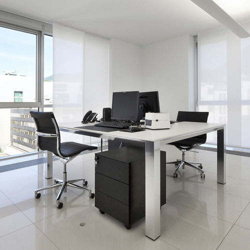 Estação de trabalho - P80 - ICF - de piso / contemporânea / em nogueira