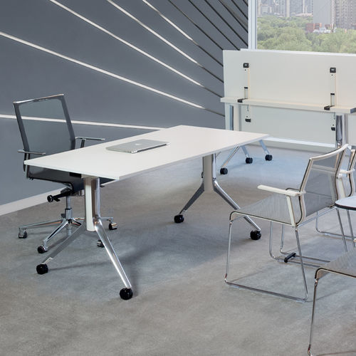 Mesa de conferências contemporânea - NOTABLE - ICF - em aço / em alumínio / em laminado melamínico