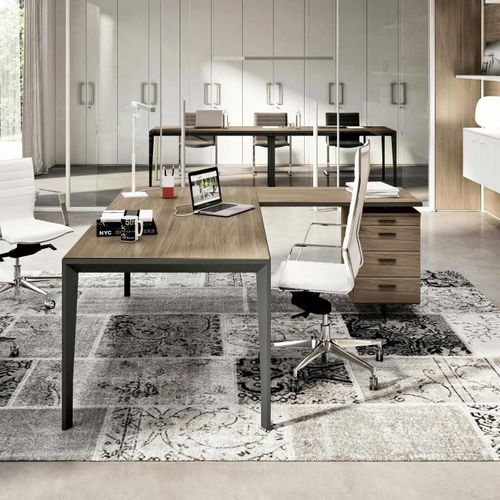 Estação de trabalho - X5   - Quadrifoglio Sistemi d'Arredo - de piso / de 4 lugares / contemporânea