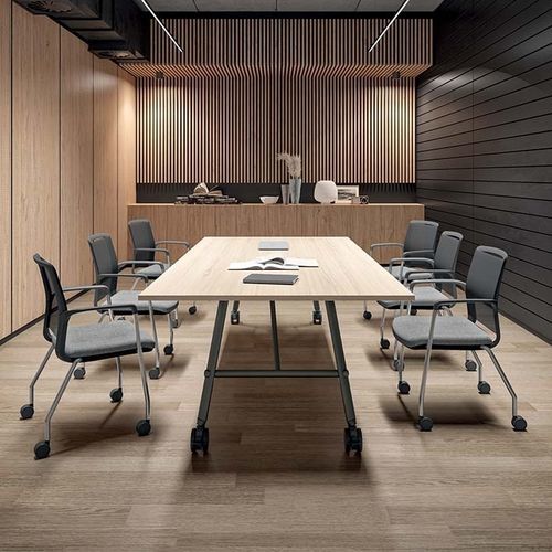Cadeira para interlocutor contemporânea - CLOUD - Quadrifoglio Sistemi d'Arredo - para ambiente interno / em tela / em couro