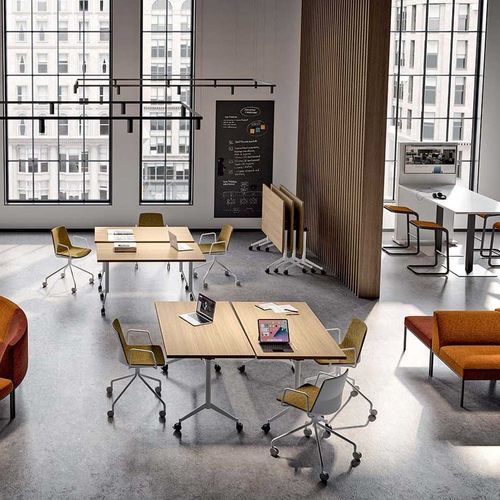 Estação de trabalho - POP-UP   - Quadrifoglio Sistemi d'Arredo - de piso / de 2 lugares / contemporânea