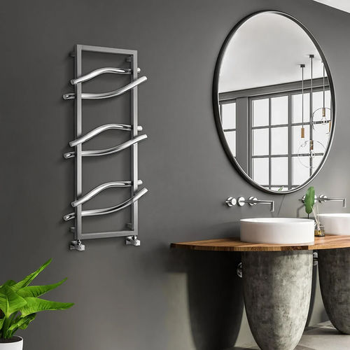 Aquecedor de toalhas a água quente - Eye  - HAMMAM DESIGN RADIATOR - contemporâneo / em aço inoxidável / cor personalizável