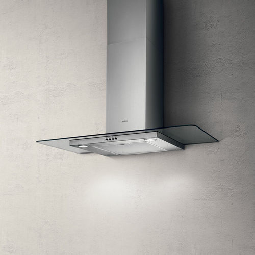 Coifa de parede - FLAT GLASS - Elica - de exaustão / com iluminação embutida / classe D