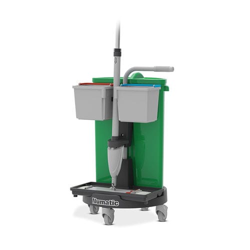 Carrinho de limpeza - NC0R - Numatic - da linha comercial / em plástico reciclado