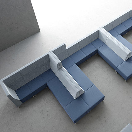 Sofá modular - UNIFY - Office Furniture Group - contemporâneo / em espuma de poliuretano / estofado