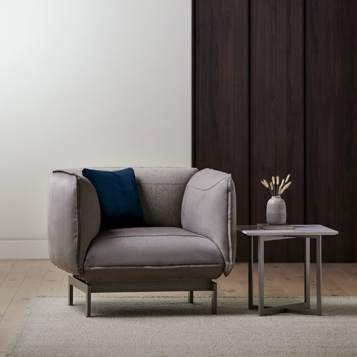 Poltrona contemporânea - DAYMORA™ - KIMBALL Office - em tecido / metálica / cinza