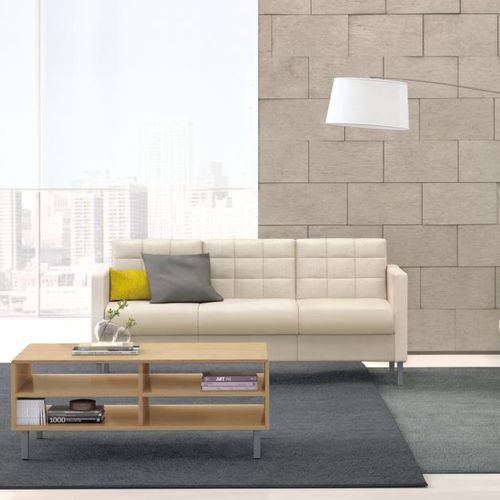 Sofá contemporâneo - BOYD® - KIMBALL Office - em tecido / em couro / em laminado