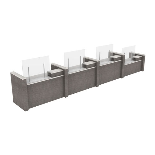 Separador de estações de trabalho de mesa - WELLNESS - GLOBAL totaloffice - em acrílico / de proteção