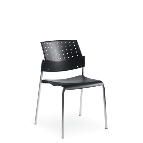 Cadeira para interlocutor contemporânea - SONIC™ - GLOBAL totaloffice - para ambiente interno / em tela / em madeira de lei