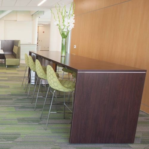Mesa alta contemporânea - POWER - AGATI - em laminado / com base em laminado / retangular