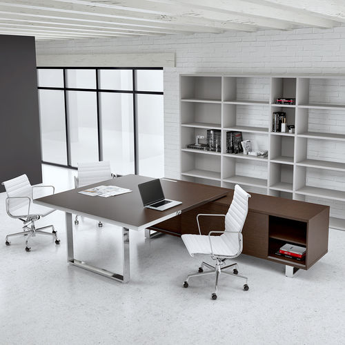 Mesa executiva - ARCHIMEDE - ALEA - contemporânea / em aço / em aço inoxidável