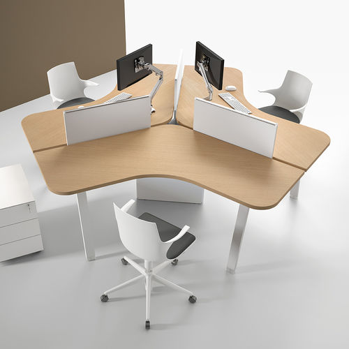 Separador de estações de trabalho de mesa - ATREO - ALEA - em tecido / em acrílico / insonorizado