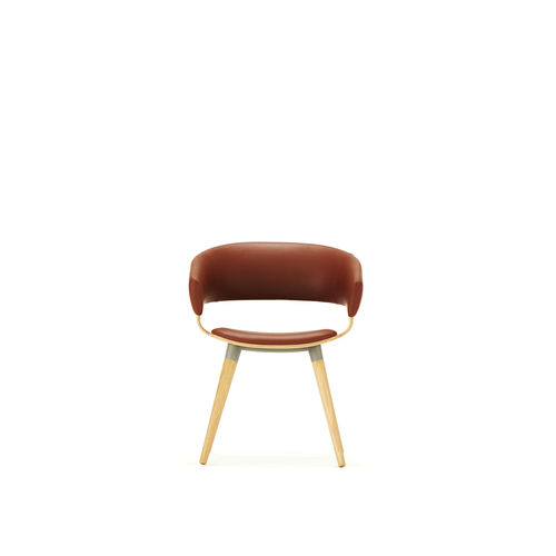 Cadeira para interlocutor contemporânea - MOLLIE - allermuir - para ambiente interno / em tecido / em aço