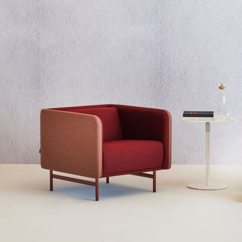 Poltrona contemporânea - Valli Float - schiavello - em tecido / em couro / ergonômica