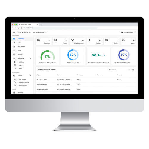 Software de monitoramento - Nura Space - schiavello - de gestão / de análise / de controle