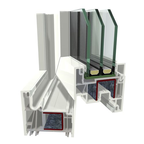Janela em PVC - GEALAN LINEAR  - ARUTECH PARIMAD AKNAD OÜ - de correr / com vidro duplo / branca