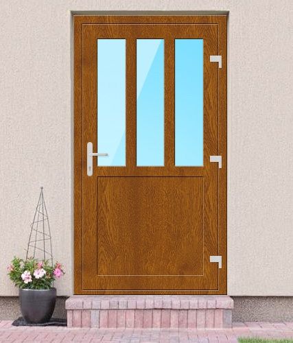 Porta de entrada - PM Series  - ARUTECH PARIMAD AKNAD OÜ - em material plástico / de abrir / contemporânea