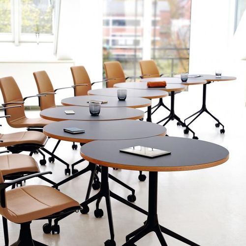 Mesa de conferências contemporânea - AS400 - HOWE - em laminado / em linóleo / com base em alumínio