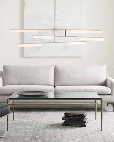 Lustre contemporâneo - KLEE 6-LIGHT - TECH LIGHTING - em latão / em acrílico / da linha comercial