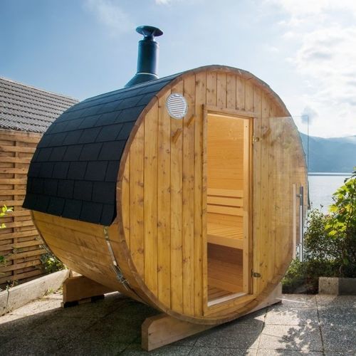 Sauna finlandesa - Kammi - HARVIA - da linha residencial / em epícea / para ambiente externo