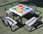 mesa de piquenique contemporânea