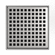 grelha de sifão para box de banheiro / em aço inoxidável / em PVC