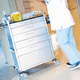 carrinho auxiliar / para registos médicos / para hospital / de transporte