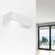 arandela contemporânea / para ambiente interno / de gesso / retangular