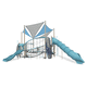 estrutura lúdica para parque infantil / em aço revestido a pó / em polietileno / modular