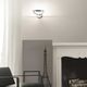 arandela contemporânea / para ambiente interno / em aço / em vidro borossilicato